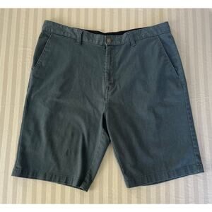 Volcom Blue-Gray Flat Front Chino Shorts - Size 38